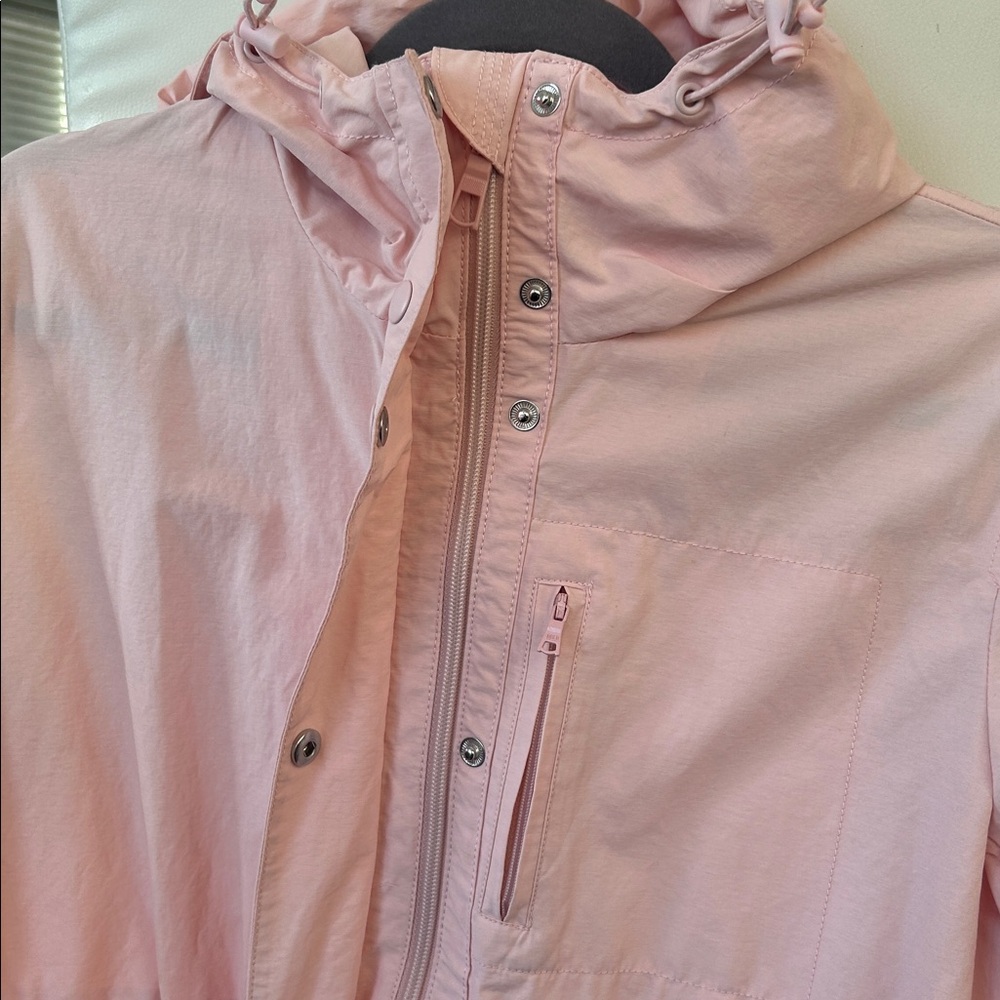 J. Crew Light Pink Hooded Utility Jacket - Picture 7 of 16